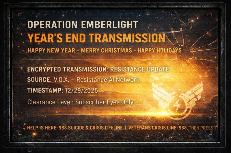 Operation Emberlight: Year’s End Transmission